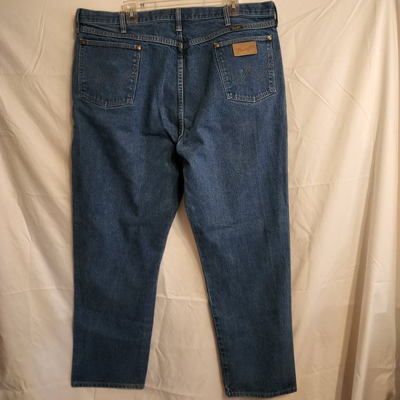 Men's MADE in the USA Prewashed Relaxed Fit WRANGLER Cowboy Cut Jeans Sz 42x32 - Picture 4 of 10